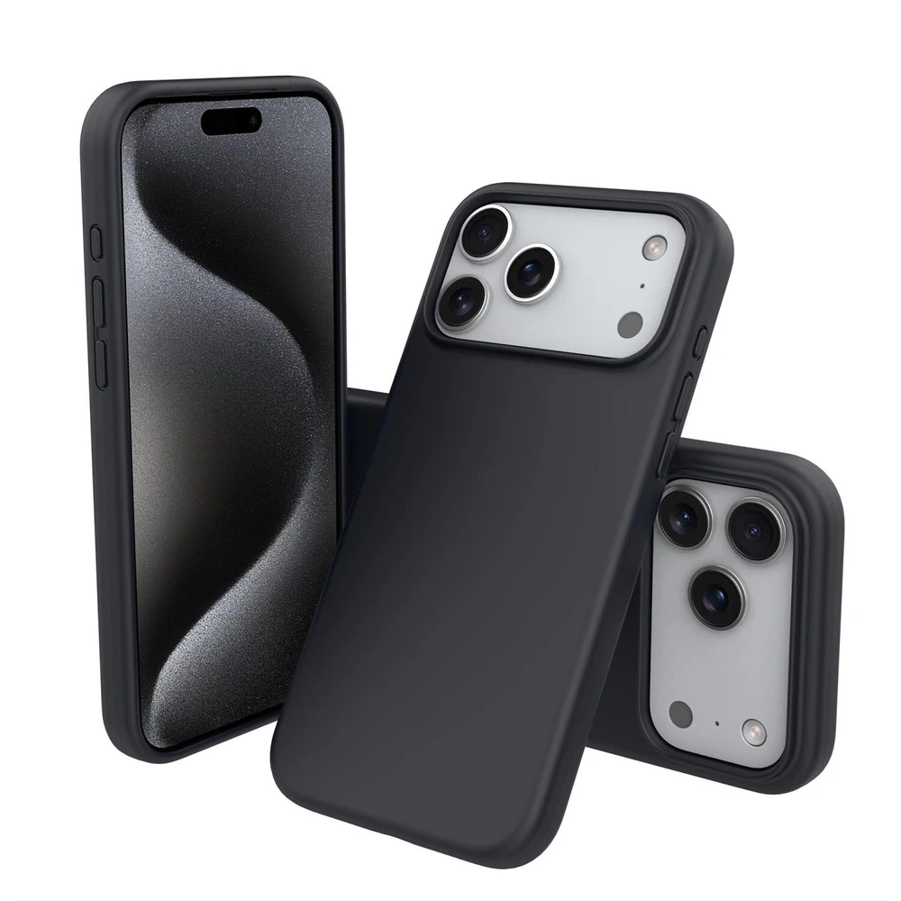 Nevox StyleShell SHOCK 2537, telefono dėklas, juodas, iPhone 17 Pro Max, suderinamas su MagSafe, polikarbonatas, silikonas