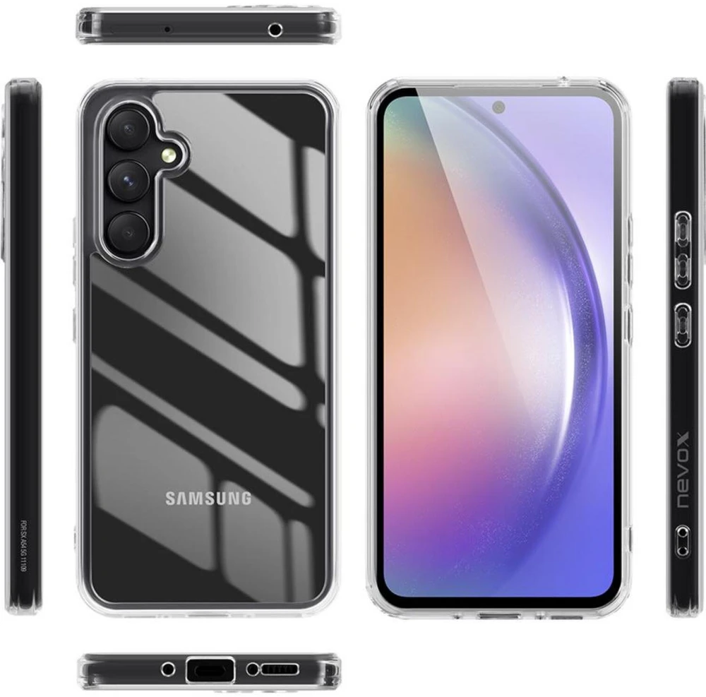 Dėklas Nevox StyleShell SHOCKFlex - Samsung Galaxy A56 5G transparent