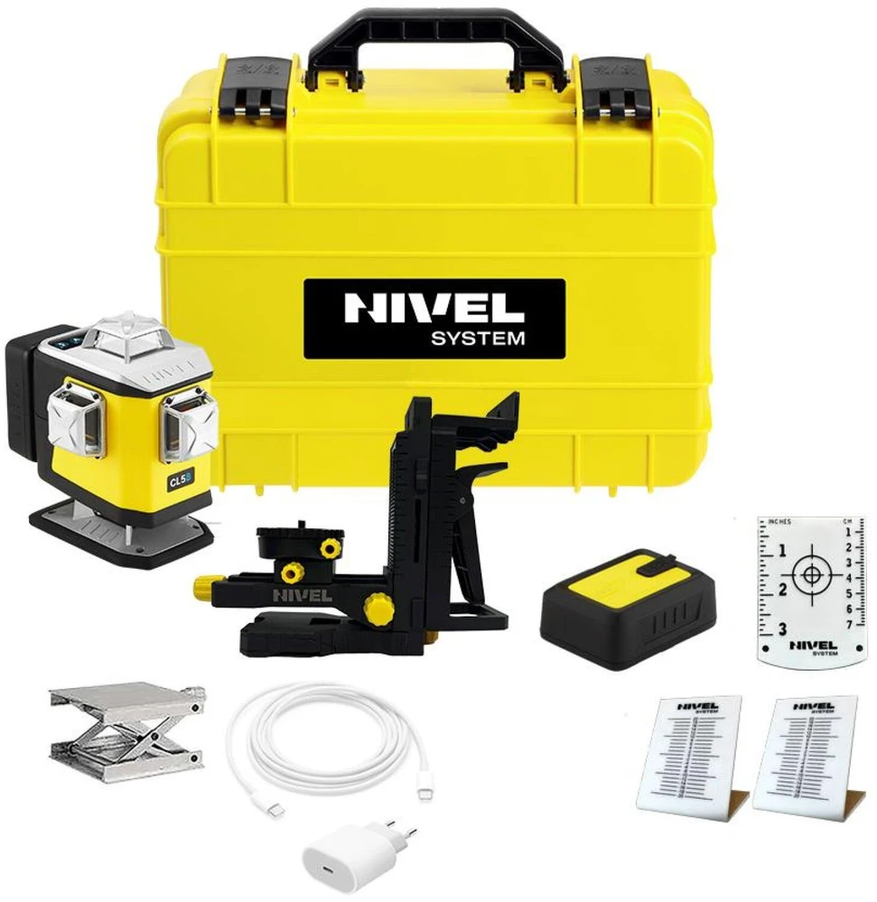 Kryžminis lazerinis nivelyras Nivel System CL5B; mėlynas