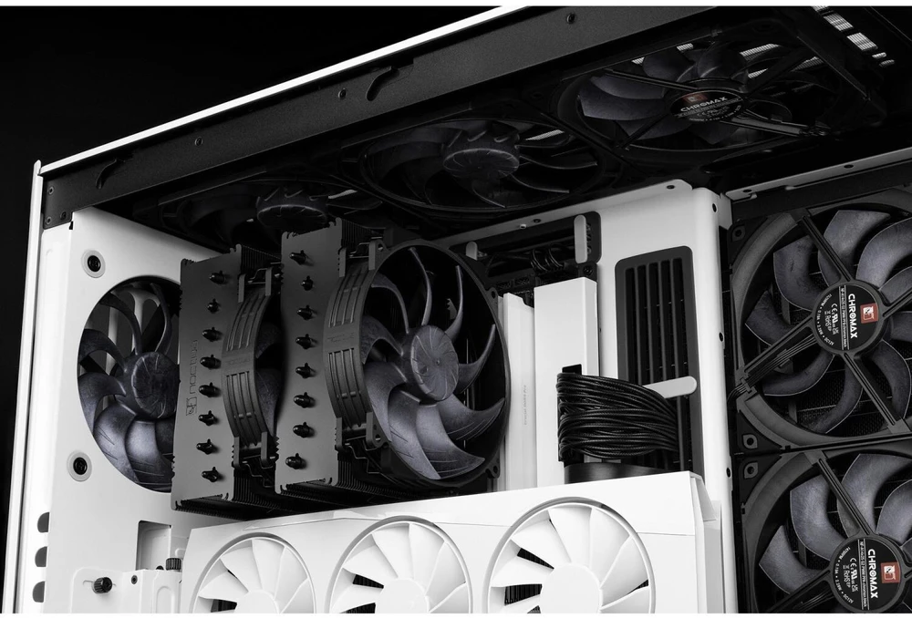 Noctua NF-A14X25r G2 PWM chromax.juodas fan, LCP – juodas, 140mm