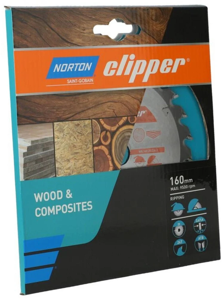 NORTON DISKINIS PJŪKLAS 130mm x 20mm x 24z MEDIENAI IR KOMPOZITAMS ATB (2,6 / 1,6)