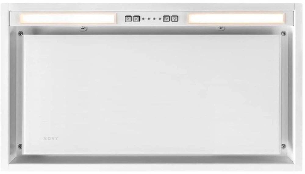 Gartraukis Novy Hood Crystal 26050 Canopy Energy efficiency class B Plotis 60 cm 600 m³/h Push buttons LED Baltas