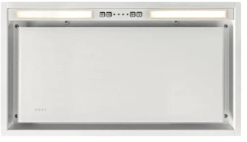 Gartraukis Novy Hood Crystal 26050 Canopy Energy efficiency class B Plotis 60 cm 600 m³/h Push buttons LED Baltas