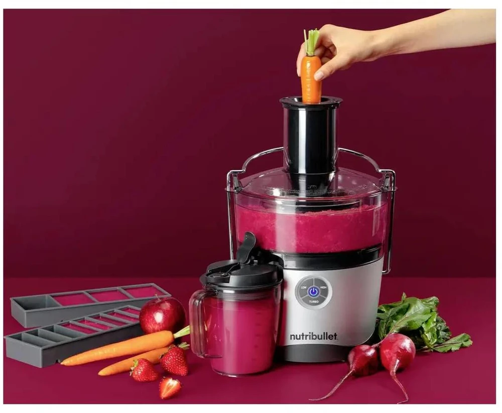 Nutribullet sulčiaspaudė NBJ200G 0C22500002, 1000 W, 2 l, 3 greičiai, nerūdijantis plienas, be BPA, tinka plauti indaplovėje