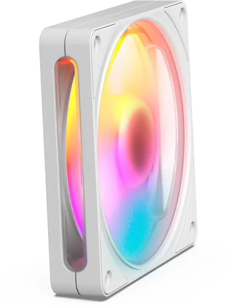 Nzxt F140 RGB ventiliatorius RF-R214S-WF, 140mm, baltas, RGB apgaismojums