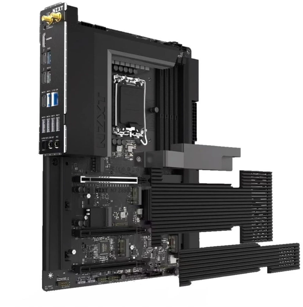 Pagrindinė plokštė NZXT N7 Z890 ATX Mainboard Sockel 1851 WIFI6E/HDMI/TB4 juodas