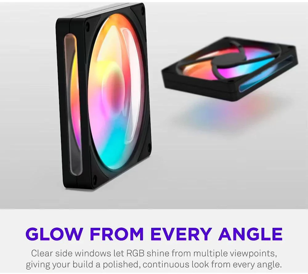 NZXT ventiliatorius F140 RGB RF-R214S-BF, 140mm, RGB apšvietimas, juodas