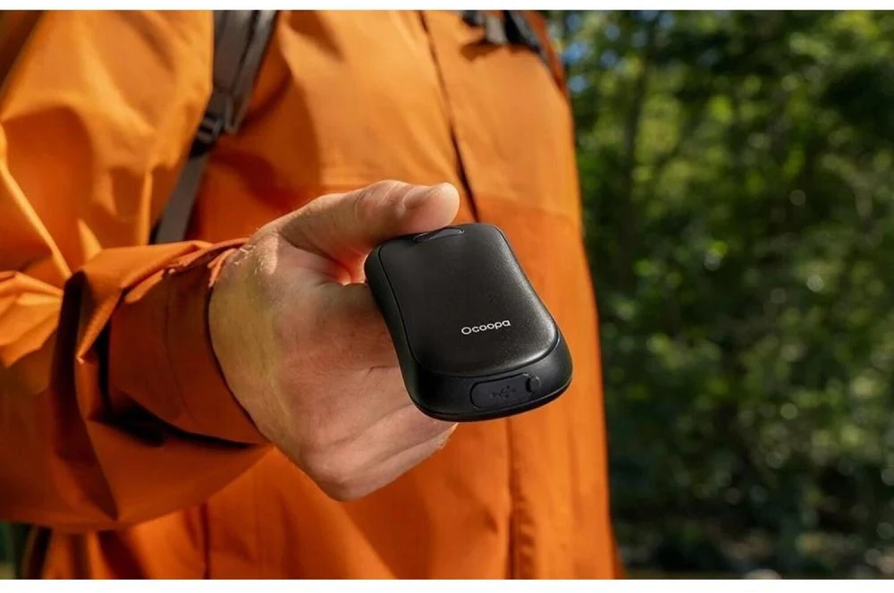 Ocoopa UT4 Urban 2x3000 mAh rankų šildytuvas, USB-C, juodas