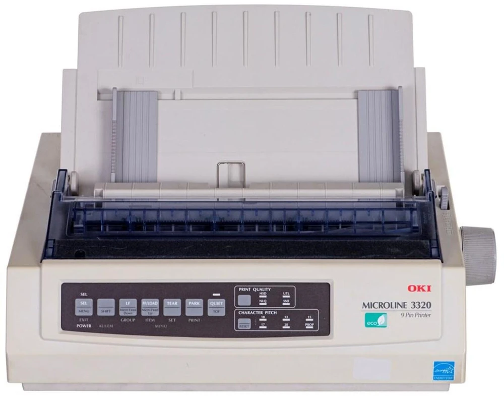 DOT MATRIX Spausdintuvas OKI ML 3320 LPT+USB Used (Atnaujinta)
