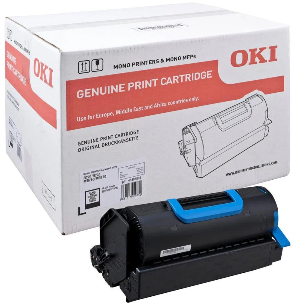 OKI 45488802. Toneris OKI 18000 psl B721/731/ MB760/770