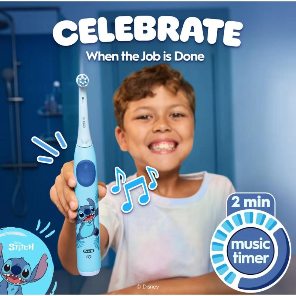 Elektrinis dantų šepetėlis Oral-B IOS2K.1I9.K STITCH, mėlyna