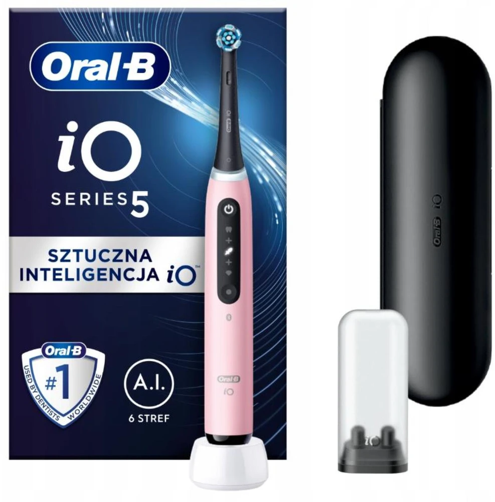 Oral-B iO 5 rožinė + etui