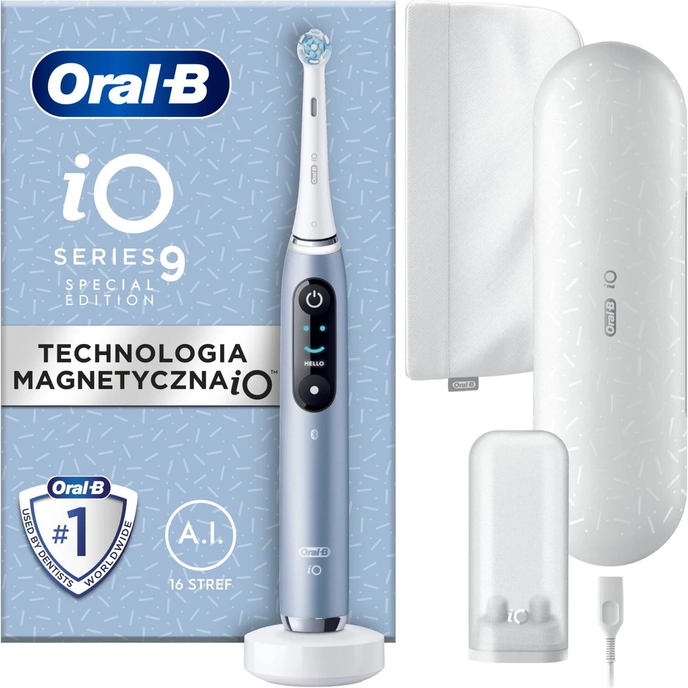 Oral-B iO Series 9 Special Edition Elektrinis dantų šepetėlis, mėlynos spalvos