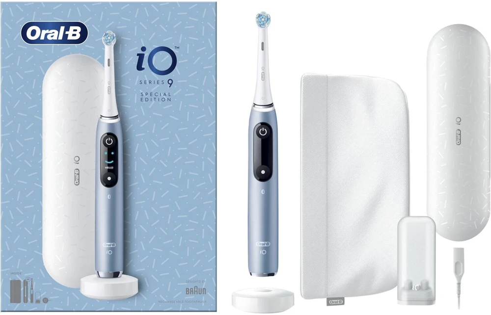 Oral-B iO Series 9 Special Edition Elektrinis dantų šepetėlis, mėlynos spalvos