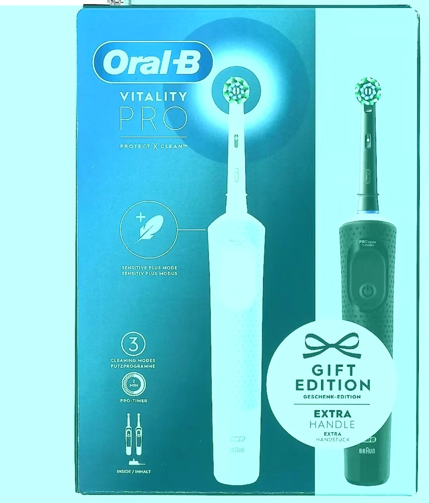 Oral-B Vitality Pro D103 Duo juoda/mėlynas