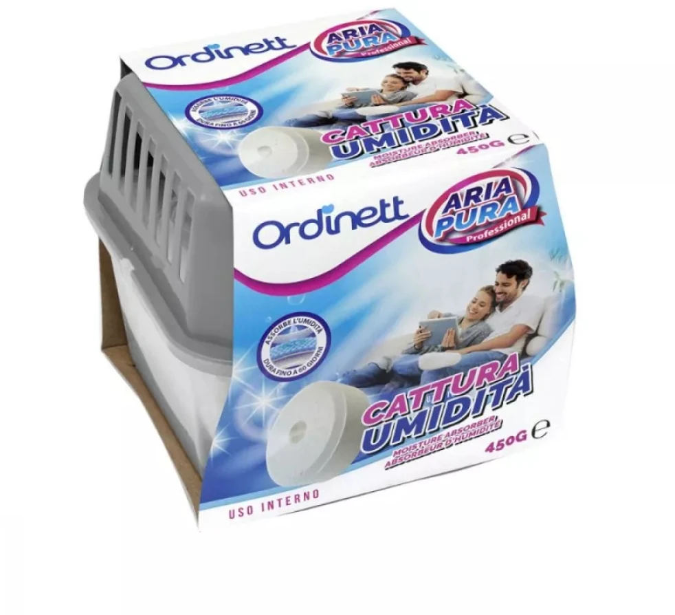 ORDINETT Drėgmės sugėriklis su papildytomis tabletėmis 450 g neutralaus kvapo