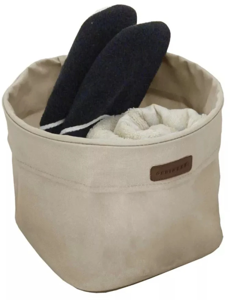 ORDINETT Fabric box M 24x24x19cm Ego Ecru