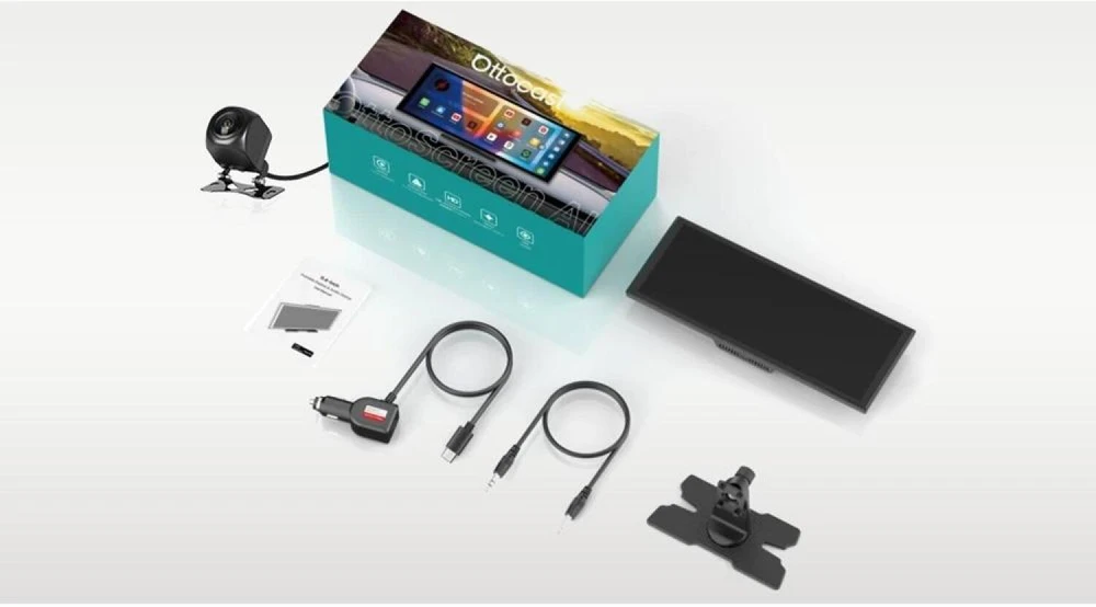OTTOCAST OTTOAIBOX N95C Automobilių monitorius + Galinio vaizdo kamera