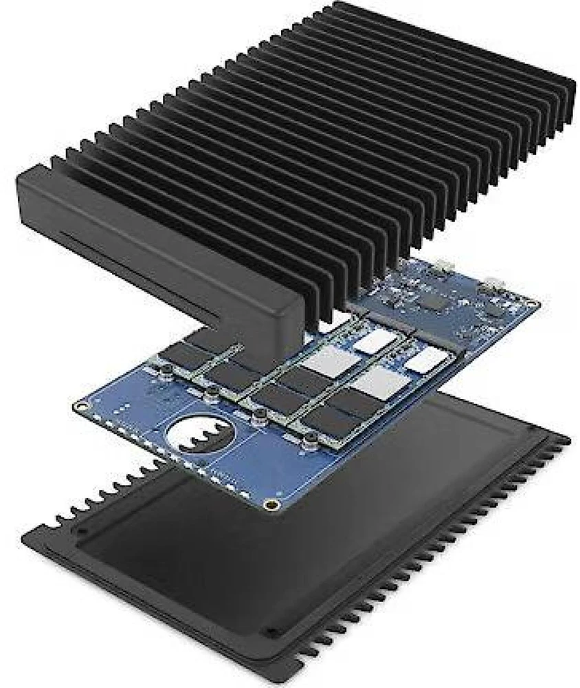 Kietasis diskas OWC ThunderBlade V4 4 TB, Externe SSD - juodas, Thunderbolt 3