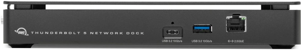 Owc Thunderbolt 5 dviejų tinklų dokstacija OWCTB5DK11PD210G, 3x RJ-45, 3x USB-A 3.2 Gen 2 10 Gbit/s, 1x USB-C 3.2 Gen 2 10 Gbit/s