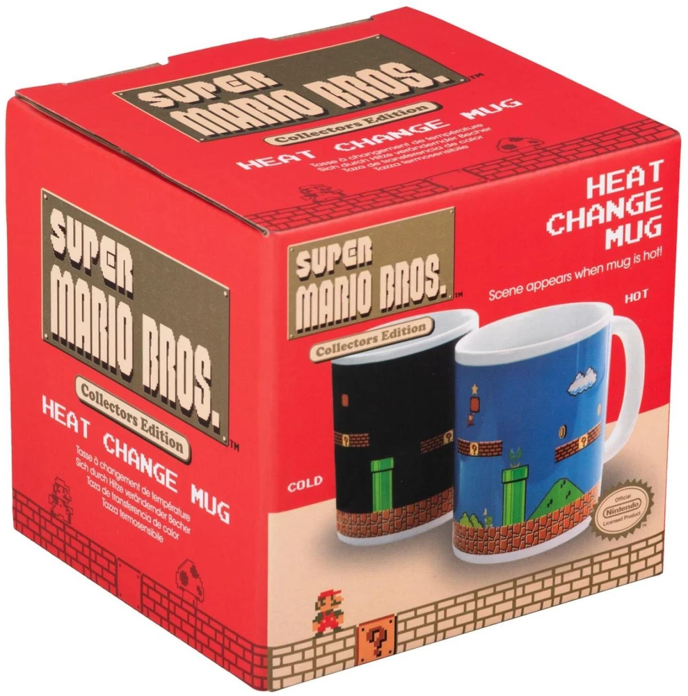 Paladone Super Mario Brothers puodelis | Reaguojantis į karštį 300ml