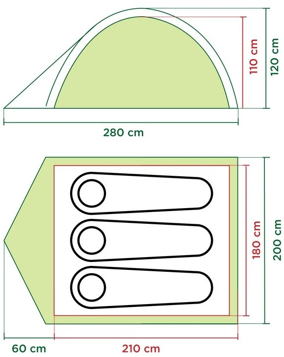 Turistinė palapinė Coleman Darwin 3 (053-L0000-2000012146-138)