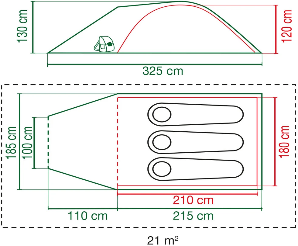 Coleman Darwin 3 Plus dome tent