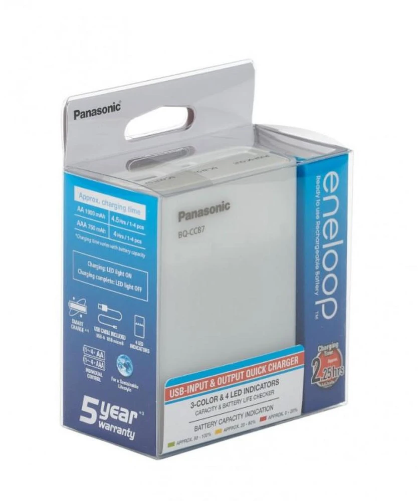 Kroviklis Panasonic ENELOOP BQ-CC87USB Powerbank, 2,25 val BOOM
