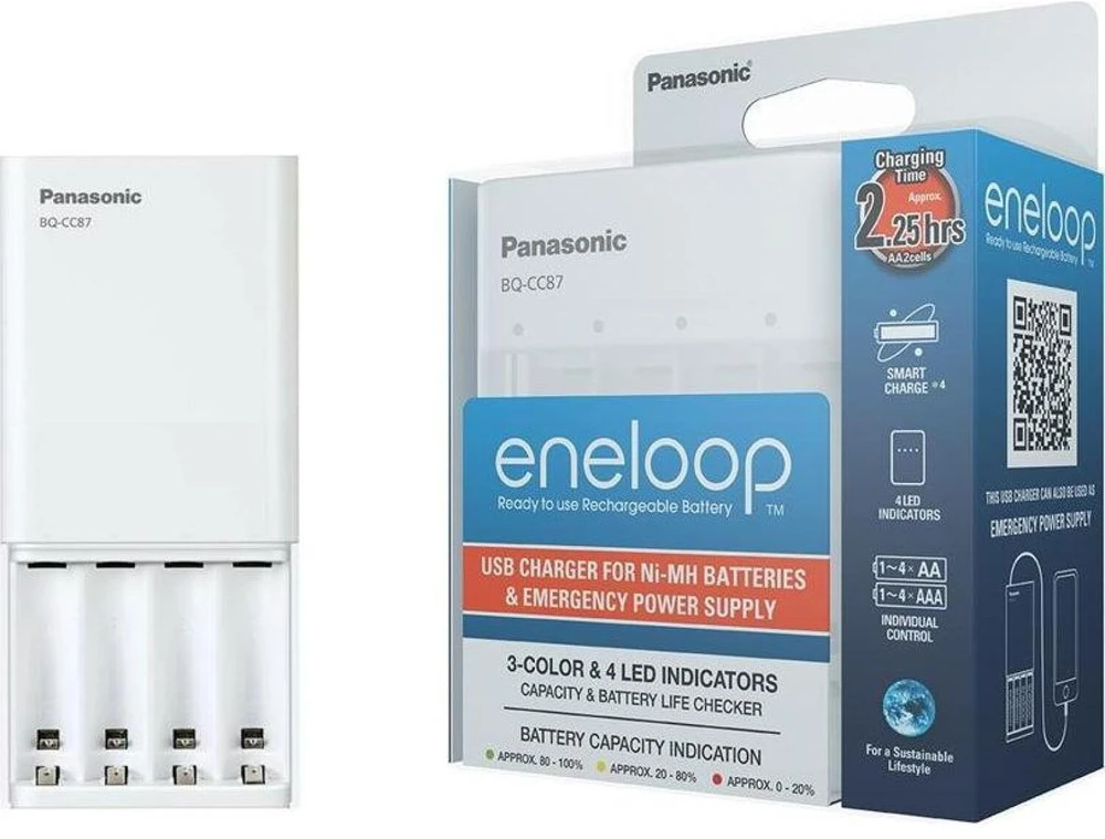 Kroviklis Panasonic ENELOOP BQ-CC87USB Powerbank, 2,25 val BOOM