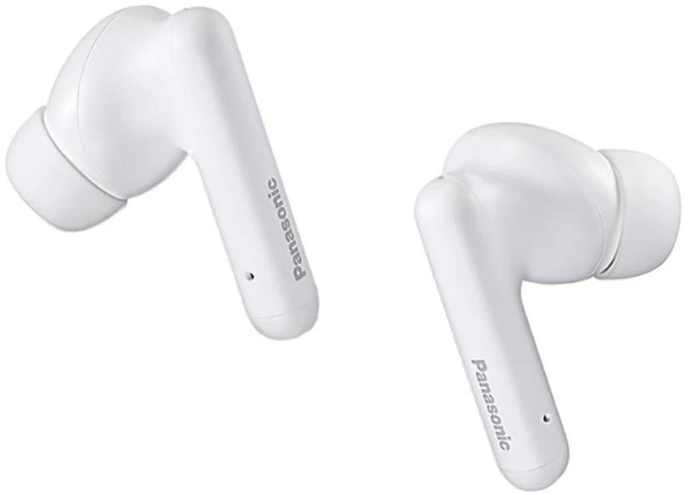 Ausinės - Panasonic RZ-B110WDE-W Baltos 10 mm Sustiprintų žemųjų dažnių „Bluetooth“ 5.3 IPX4