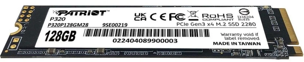 PATRIOT P320 128GB M.2 2280 PCIE SSD