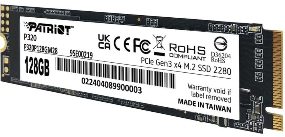 PATRIOT P320 128GB M.2 2280 PCIE SSD