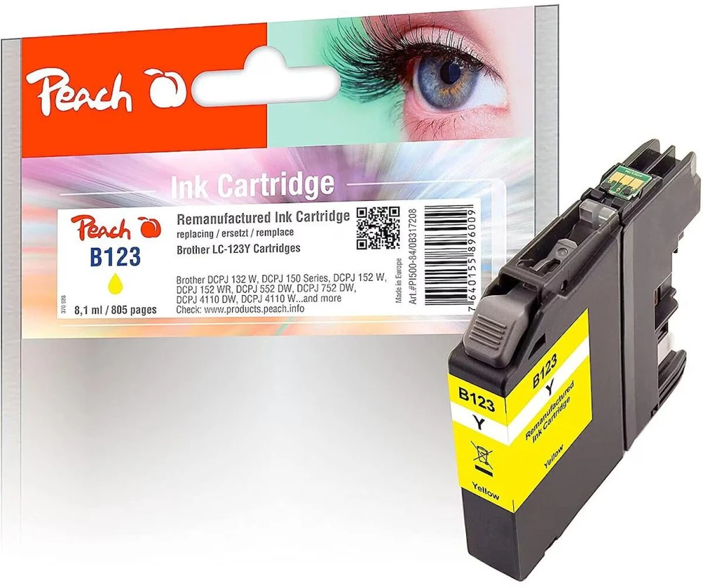 Peach Tinte yellow PI500-84 - compatible zu Bredher LC-123