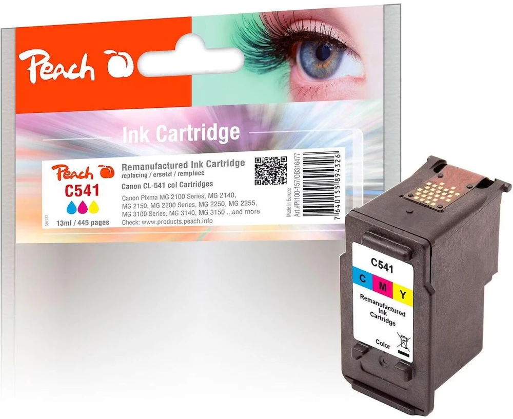 Peach C541 colour, compatible with Canon CL-541