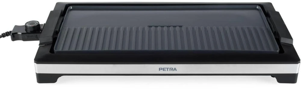 Skrudintuvas Elektrinis grilis su lygiu ir grilio paviršiumi Petra PT6244VDE