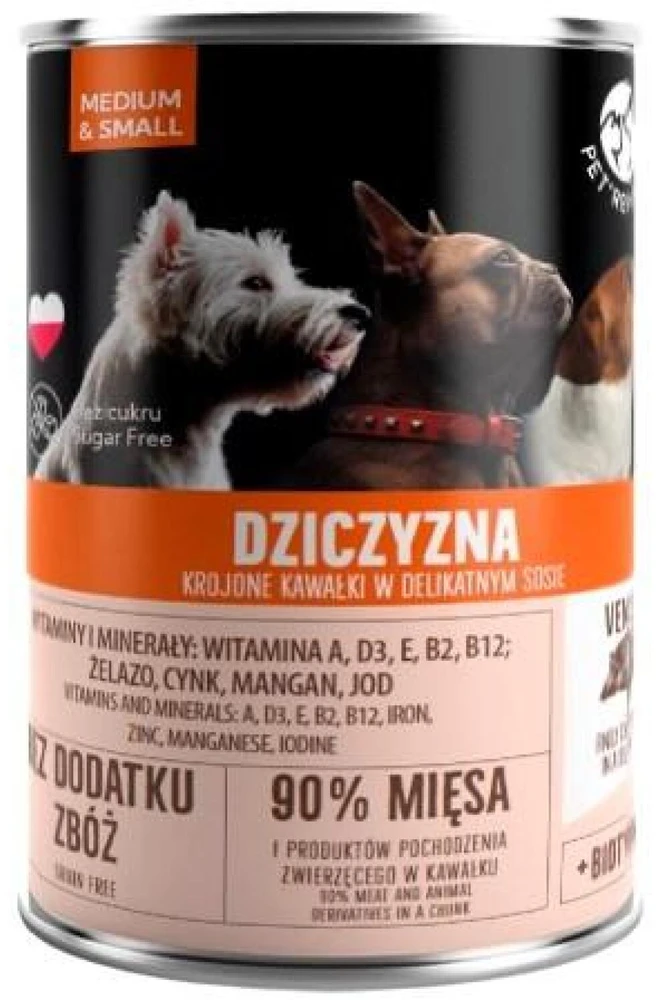 PetRepublic PET REPUBLIC Adult Medium & Small Game - šlapias šunų maistas - 400g