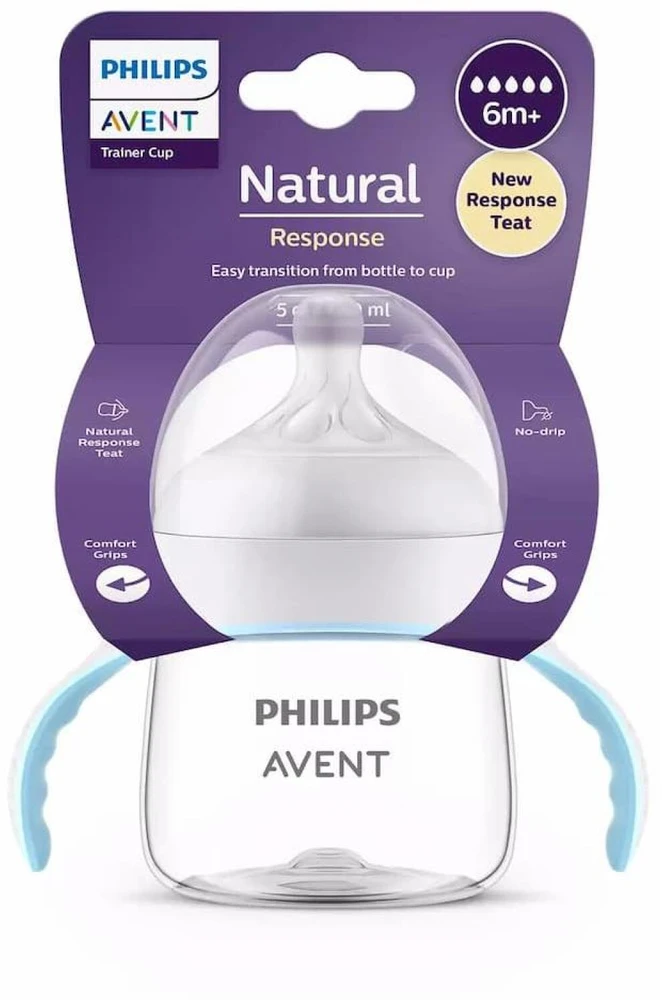 Philips AVENT SCF263/61 Treniruočių puodelis su reaguojančiu žinduku natūralus 125 ml 6+