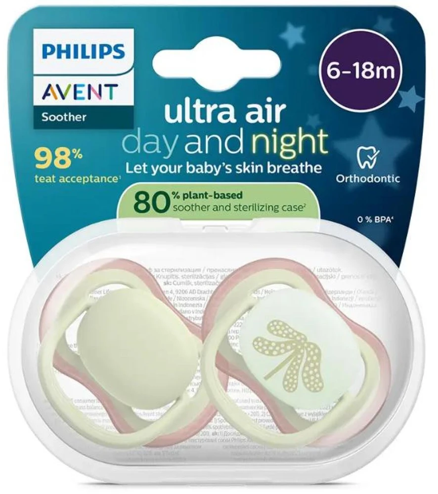 Philips Kūdikio čiulptukas ortodontinis su ventiliacija alyvuogių spalvos Avent