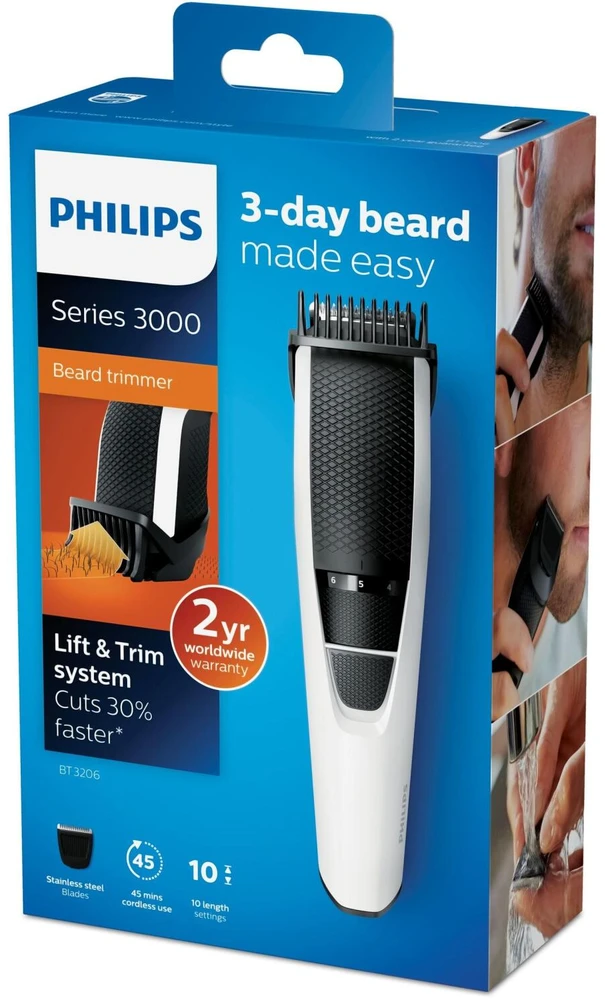 Barzdaskutė Philips BT3206/14 barzdos kirptuvas