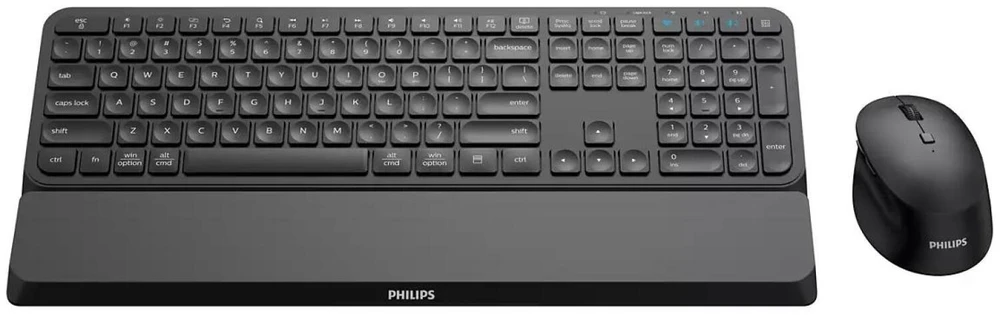 Klaviatūra MMD-MONITORS & DISPLAYS PHILIPS SPT6607B Belaidis rinkinys Juodas - US International
