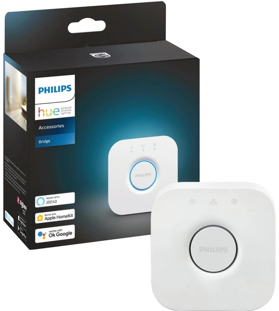 Philips Hue LED lempa PHU-BUNDLE-002, GU10, 2 vnt, 4.3W, 250lm, 2200-6500K, Hue Bridge, Bluetooth, Zigbee, Alexa