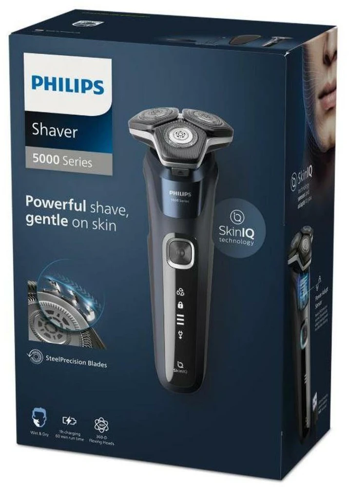 Philips Series 5000 drėgno ir sauso skutimo elektrinė barzdaskutė S5885/35