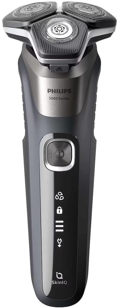 Barzdaskutė Philips skustuvas Series 5000 S5887/13, rotacinis, 60 min, 1 h, šlapias ir sausas, SteelPrecision ašmenys, LED ekranas