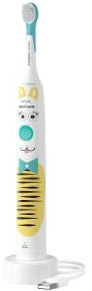 Elektrinis dantų šepetėlis vaikams Philips Sonicare HX3601/01 Pet Edition, su lipdukais, Baltas