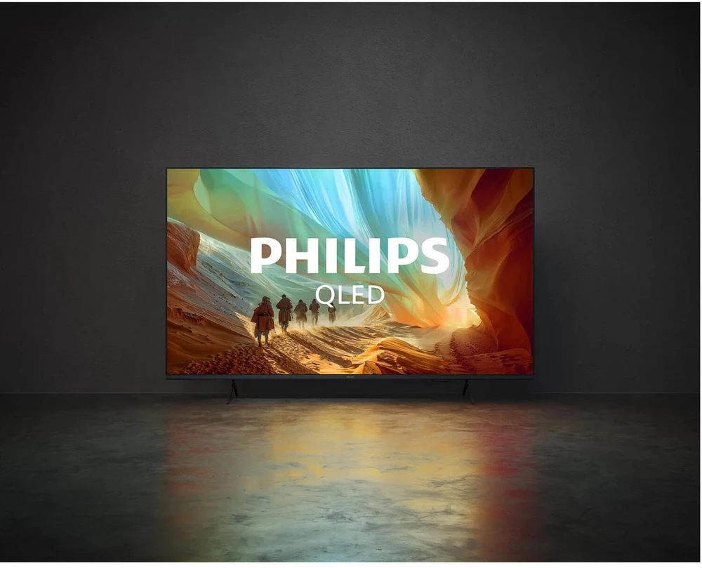 Televizorius Philips 4K QLED Ambilight TV | 65PQS7801/12 | 55" | Smart TV | Titan OS | UHD | Juoda