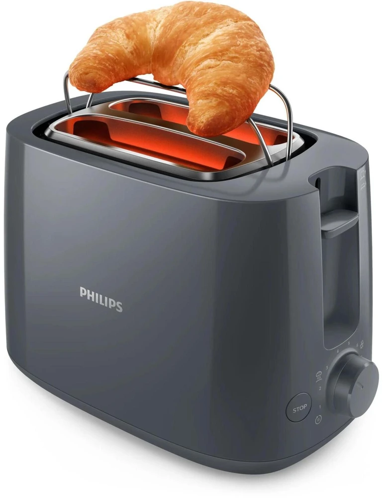 Skrudintuvas Philips Daily Collection HD2581/10 Toaster pilkas