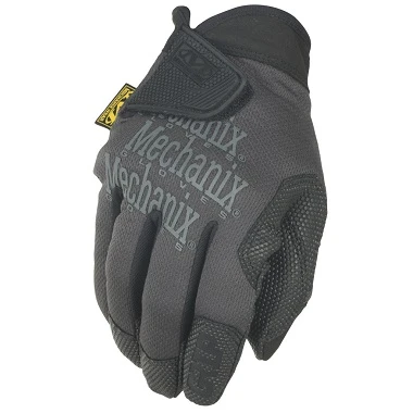 Mechanix Wear Pirštinės Mechanix Specialty Grip juodos/pilkos M dydis. Velcro, gumuotas delnas, Trek Dry