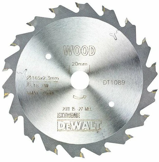 DEWALT PIŁA TARCZOWA 165x20mmx18z