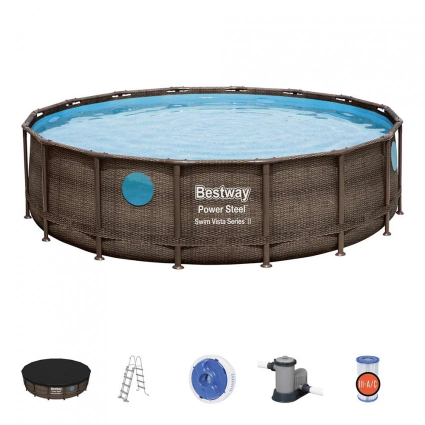 Baseinas Bestway Power Steel™ Swim Vista Series™ 4.88m x 1.22m (56725)