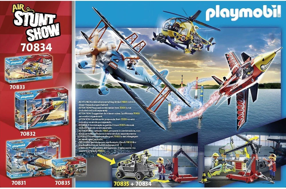 Playmobil PLAYOBIL 70834 Air Stuth Show Degalinės žaislas